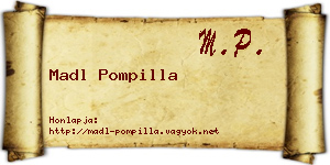 Madl Pompilla névjegykártya